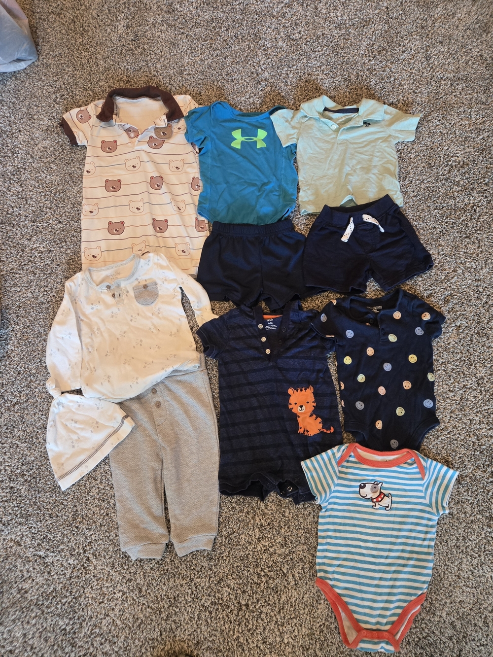 Boys 6-9 And 9 Month Bundle Including Under Armour